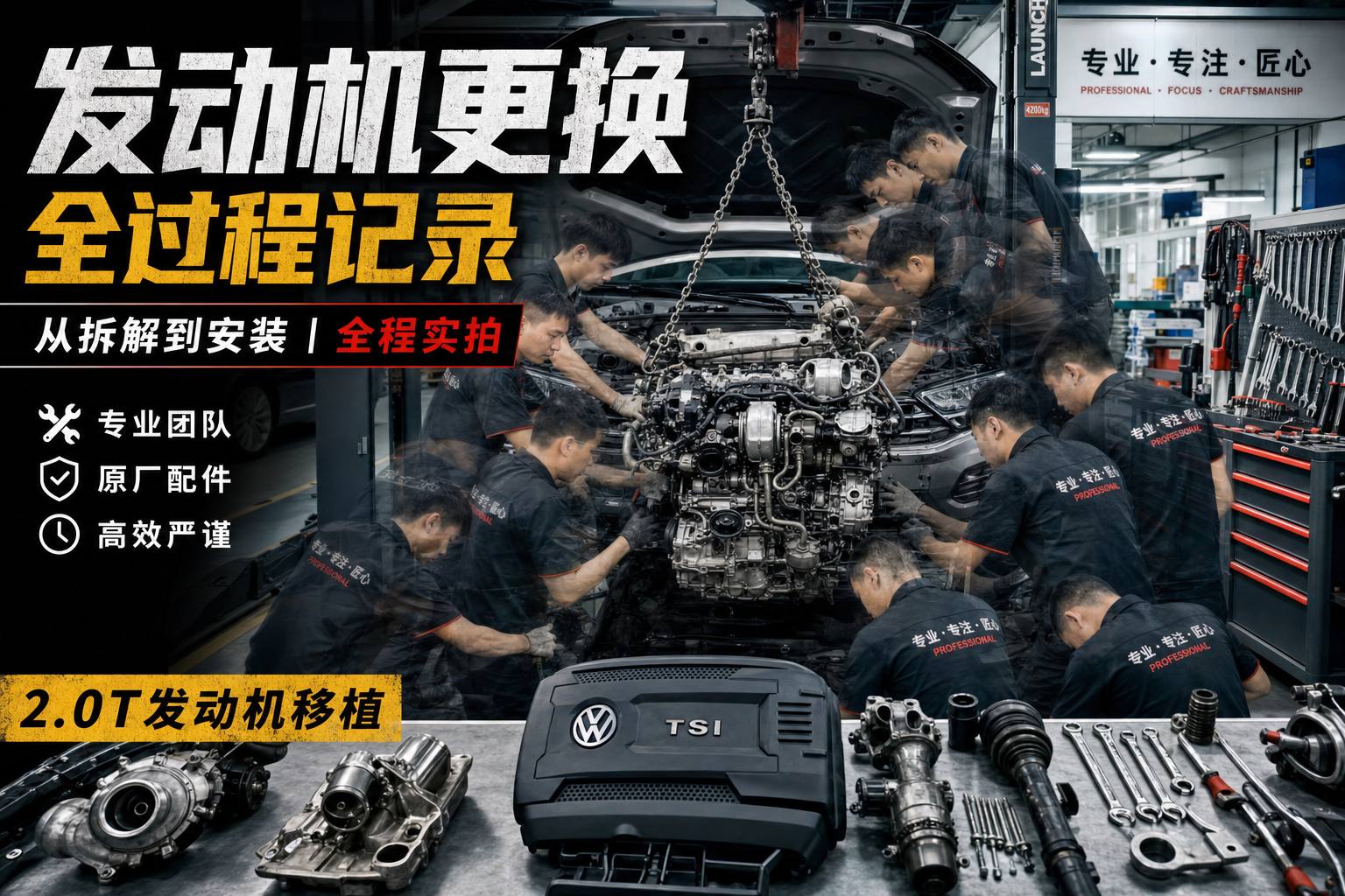 麻豆修车视频教程-发动机大修全过程视频演示